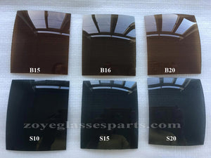 Polarized Lenses For Sunglasses TAC Polarized Lenses Dark Brown B16  UV400 Lenses 55*65mm 4 Base