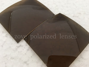 Polarized Lenses For Sunglasses TAC Polarized Lenses Dark Brown B16  UV400 Lenses 55*65mm 4 Base