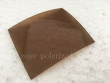 Load image into Gallery viewer, Polarized Lenses For Sunglasses TAC Polarized Lenses Dark Brown B20  UV400 Lenses 55*65mm 4 Base