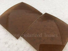 Load image into Gallery viewer, Polarized Lenses For Sunglasses TAC Polarized Lenses Dark Brown B20  UV400 Lenses 55*65mm 4 Base