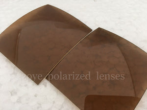 Polarized Lenses For Sunglasses TAC Polarized Lenses Dark Brown B20  UV400 Lenses 55*65mm 4 Base
