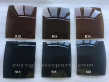 Load image into Gallery viewer, Polarized Lenses For Sunglasses TAC Polarized Lenses Dark Brown B20  UV400 Lenses 55*65mm 4 Base