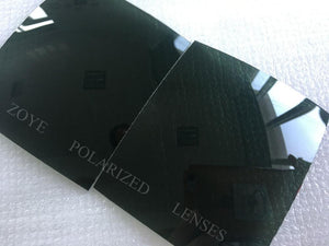 Polarized Lenses For Sunglasses TAC Polarized Lenses Dark Green G10 UV400 Lenses 55*65mm 4 Base