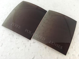 Polarized Lenses For Sunglasses TAC Polarized Lenses Gradient Brown BG18 UV400 Lenses 55*65mm 4 Base