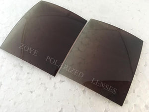 Polarized Lenses For Sunglasses TAC Polarized Lenses Gradient Brown BG18 UV400 Lenses 55*65mm 4 Base