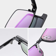 Carica l&#39;immagine nel visualizzatore di Gallery, Polarized Magnet Clip On Eyeglasses Frame Men Optical Prescription Glasses Frame Men Myopia Clear Magnet Clip On Sunglasses Male