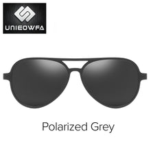 Load image into Gallery viewer, Polarized Magnet Clip on Glasses Frame Men Aviation Prescription Eyeglasses Frame Optical Myopia Pilot Magnet Clip On Sunglasses