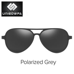 Polarized Magnet Clip on Glasses Frame Men Aviation Prescription Eyeglasses Frame Optical Myopia Pilot Magnet Clip On Sunglasses