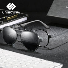 Load image into Gallery viewer, Polarized Magnet Clip on Glasses Frame Men Aviation Prescription Eyeglasses Frame Optical Myopia Pilot Magnet Clip On Sunglasses