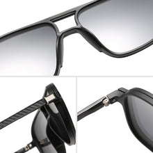 Load image into Gallery viewer, Polarized Magnet Clip on Sunglasses Men Prescription Optical Sun Glasses For Men UV400 Driving Pilot Myopia Glasses Male Brand