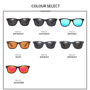 Occhiali da sole da uomo polarizzati Designer di marca Donne Guida Occhiali da sole con montatura quadrata Occhiali da sole maschili Rivestimento a specchio femminile 