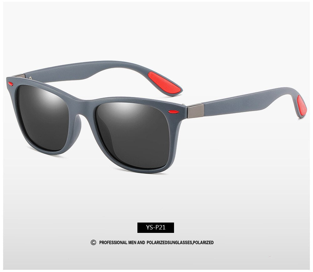 Occhiali da sole da uomo polarizzati Designer di marca Donne Guida Occhiali da sole con montatura quadrata Occhiali da sole maschili Rivestimento a specchio femminile 