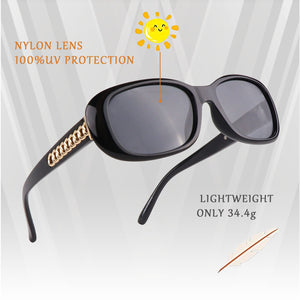 Polarized PC Sunglasses，Plastic Sun Glasses for Men and Women 100% UV Blocking
