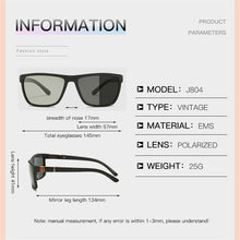 Load image into Gallery viewer, Polarized Photochromic Sunglasses Men Driving Rectangle Chameleon Change Color Sun Glasses Day Night Vision Anti Glare Goggles