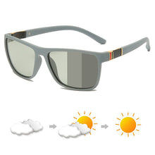 Load image into Gallery viewer, Polarized Photochromic Sunglasses Men Driving Rectangle Chameleon Change Color Sun Glasses Day Night Vision Anti Glare Goggles