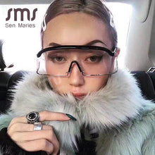Load image into Gallery viewer, Polarized Square Sunglasses Men Women Oversized Mirror Men Shades Glasses  Brand Metal Rivet Female Eyewear UV400