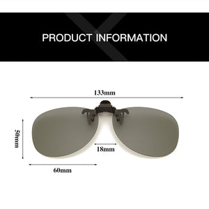 Polarized Sunglasses Clip Drive Sun Galsses Photochromic Traveling Easy Flip Up Lens UV400 Protection Eyewear Gafas