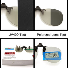 Load image into Gallery viewer, Polarized Sunglasses Clip Drive Sun Galsses Photochromic Traveling Easy Flip Up Lens UV400 Protection Eyewear Gafas