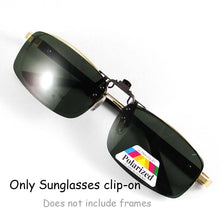 Carica l'immagine nel visualizzatore di Gallery, Polarized Sunglasses Clip-on Mater Bridge Can up Clip on Sunglasses Men Women Sun Glasses Eyeglasses Lens Clear Driving Goggles