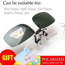 Carica l'immagine nel visualizzatore di Gallery, Polarized Sunglasses Clip-on Mater Bridge Can up Clip on Sunglasses Men Women Sun Glasses Eyeglasses Lens Clear Driving Goggles