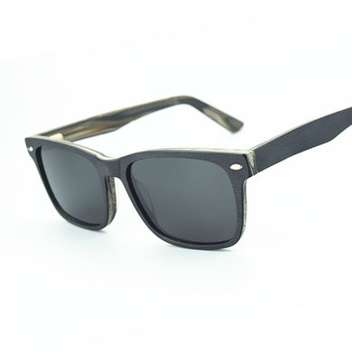 Polarized Sunglasses For men Driving Brand Women Square Mirror Sun Glasses Male With Box Accessories imitation Wooden