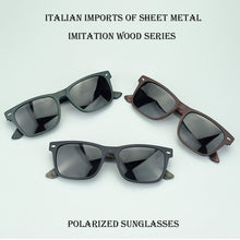 Load image into Gallery viewer, Polarized Sunglasses For men Driving Brand Women Square Mirror Sun Glasses Male With Box Accessories imitation Wooden