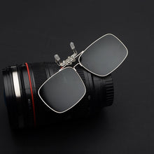Load image into Gallery viewer, Polarized Sunglasses Lens clip on glasses Night Vision Yellow Women Square Sun Glasses with Clips Unisex Clips