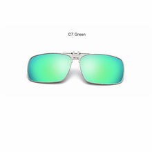 Load image into Gallery viewer, Polarized Sunglasses Lens clip on glasses Night Vision Yellow Women Square Sun Glasses with Clips Unisex Clips