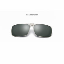 Load image into Gallery viewer, Polarized Sunglasses Lens clip on glasses Night Vision Yellow Women Square Sun Glasses with Clips Unisex Clips