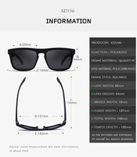 Carica l&#39;immagine nel visualizzatore di Gallery, Polarized Sunglasses Men 2023 KDEAM Top  Driving Sunglasses Square Frame Sun Glasses Male Mirror UV400 Eyewear TH-KD156
