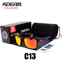 Carica l&#39;immagine nel visualizzatore di Gallery, Polarized Sunglasses Men 2023 KDEAM Top  Driving Sunglasses Square Frame Sun Glasses Male Mirror UV400 Eyewear TH-KD156