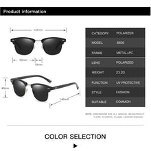 Load image into Gallery viewer, Polarized Sunglasses Men 2023 Brand Designer Semi Rimless Classic Sun Glasses Women lentes de sol hombre shades Sunglass UV400