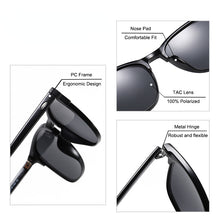 Load image into Gallery viewer, Polarized Sunglasses Men 2023 Retro Mirror Square Sunglasses Vintage Anti-Glare Driver's Sun Glasses For Men Oculos  shade