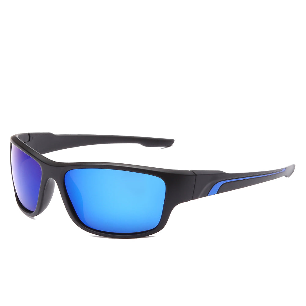 Polarized Sunglasses Men Brand Design Driving Sun glasses Square Blue Mirror Glasses For Men  UV400 Shades Eyewear