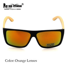 Carica l'immagine nel visualizzatore di Gallery, Occhiali da sole polarizzati da uomo Occhiali da sole con gamba in bambù 6 colori Occhiali da guida dal design piacevole Marca RUI HAO EYEWEAR 8204 