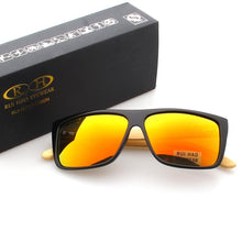 Carica l'immagine nel visualizzatore di Gallery, Occhiali da sole polarizzati da uomo Occhiali da sole con gamba in bambù 6 colori Occhiali da guida dal design piacevole Marca RUI HAO EYEWEAR 8204 