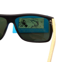 Carica l'immagine nel visualizzatore di Gallery, Occhiali da sole polarizzati da uomo Occhiali da sole con gamba in bambù 6 colori Occhiali da guida dal design piacevole Marca RUI HAO EYEWEAR 8204 