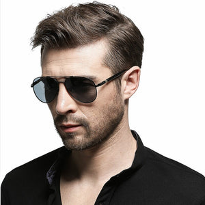 Polarized Sunglasses Men Women Classic Pilot Sun Glasses UV400 Alloy Frame Men Sunglasses with Glasses Case