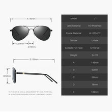 Load image into Gallery viewer, Polarized Sunglasses Men Women Classic Pilot Sun Glasses UV400 Alloy Frame Men Sunglasses with Glasses Case