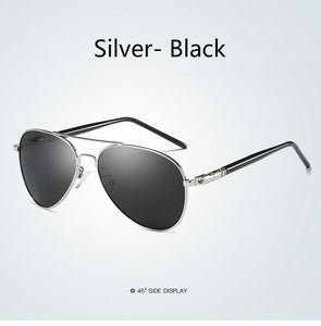 Polarized Sunglasses Men Women Classic Pilot Sun Glasses UV400 Alloy Frame Men Sunglasses with Glasses Case