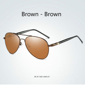 Polarized Sunglasses Men Women Classic Pilot Sun Glasses UV400 Alloy Frame Men Sunglasses with Glasses Case