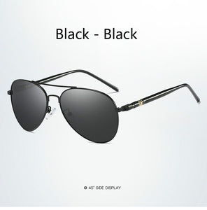 Polarized Sunglasses Men Women Classic Pilot Sun Glasses UV400 Alloy Frame Men Sunglasses with Glasses Case