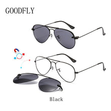 Load image into Gallery viewer, Polarized Sunglasses Men Women Magnetic Clip On Lens Sunglass Pilot Sun Glasses Frame Of Eyeglasses Optical Eyewear Trendy 2023