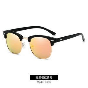 Polarized Sunglasses Men Women RB 3016 Design Half Frame Driver Sun Glasses Rimless Classic Men Sunglasses Oculos De Sol UV400
