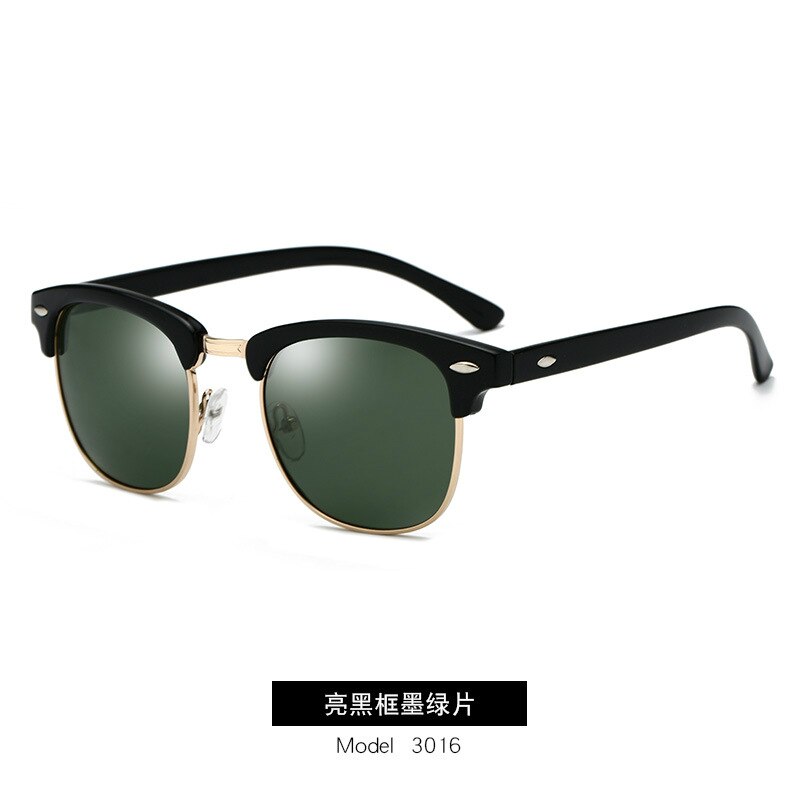 Polarized Sunglasses Men Women RB 3016 Design Half Frame Driver Sun Glasses Rimless Classic Men Sunglasses Oculos De Sol UV400