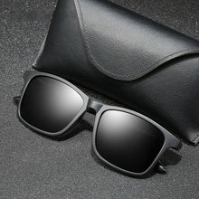 Carica l&#39;immagine nel visualizzatore di Gallery, Polarized Sunglasses Men Women TR Frame Sun Glasses UV400 Male Square Sunglasses with Glasses Case