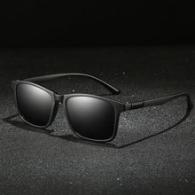 Carica l&#39;immagine nel visualizzatore di Gallery, Polarized Sunglasses Men Women TR Frame Sun Glasses UV400 Male Square Sunglasses with Glasses Case