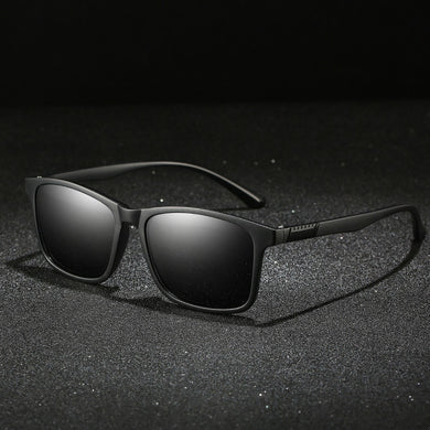 Polarized Sunglasses Men Women TR Frame Sun Glasses UV400 Male Square Sunglasses with Glasses Case