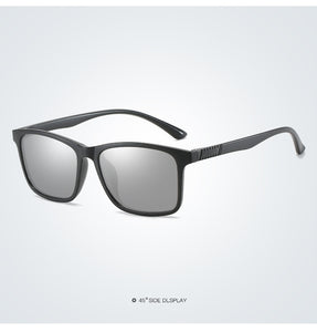 Polarized Sunglasses Men Women TR Frame Sun Glasses UV400 Male Square Sunglasses with Glasses Case