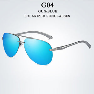 Polarized Sunglasses Rimless Sunglasses Men Glasses Gafas De Sol Polarizadas Lentes Aviador Polar  Drive Okulary